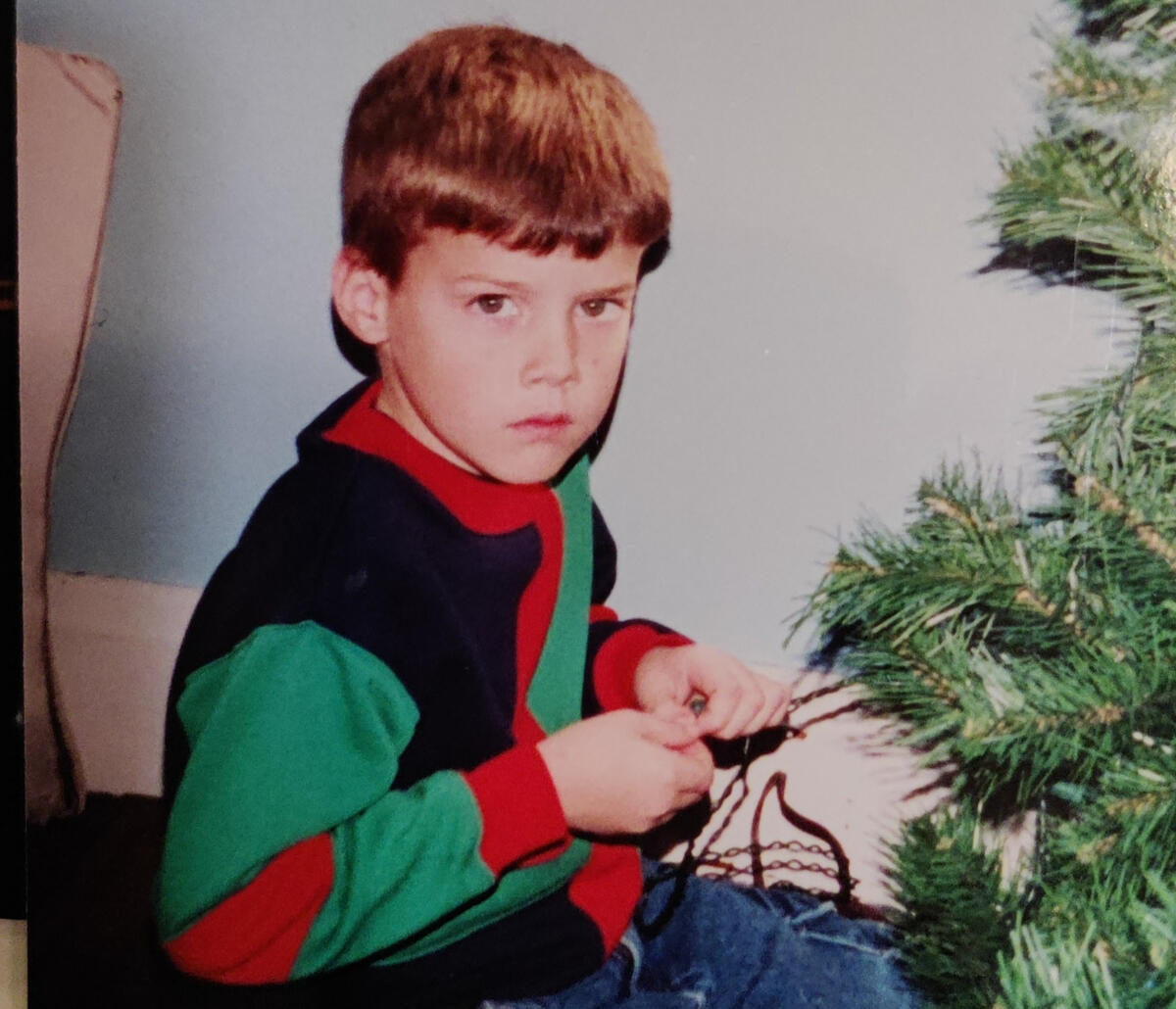 trouble shooting a Christmas tree